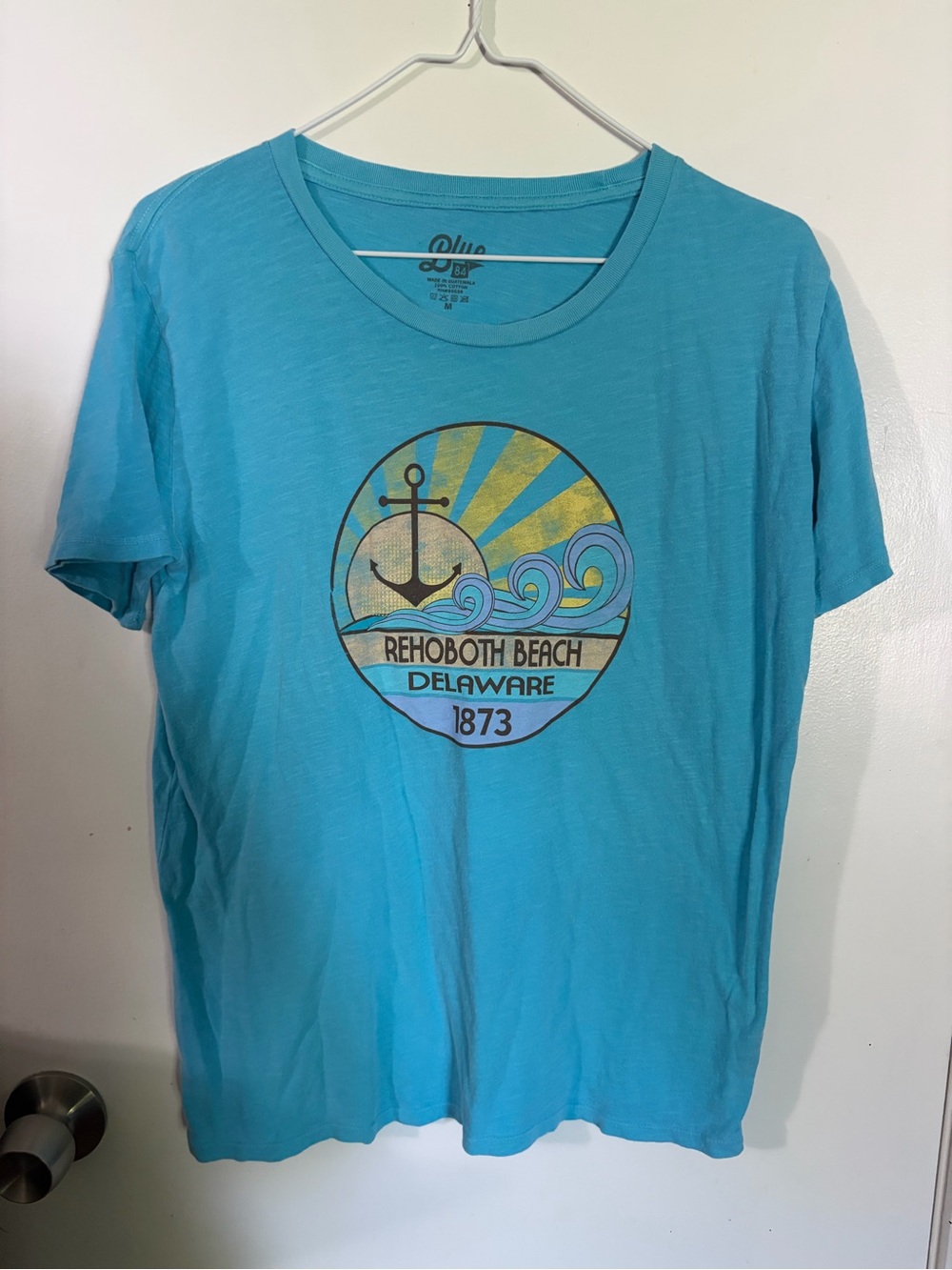 NWOT Women’s Blue 84 Medium Rehoboth Beach Anchor Graphic Tee Blue Tote15